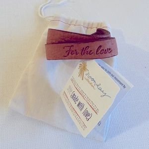 Noonday Collection Leather Wrap Bracelet “For the Love” Jen Hatmaker Collab